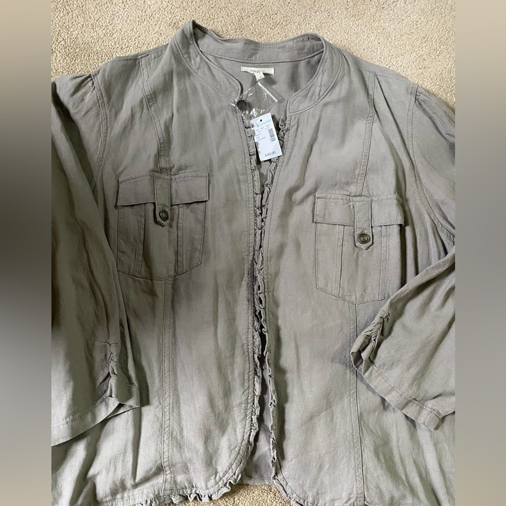 Maurice’s NWT Grey Size 3 3/4 sleeve jacket